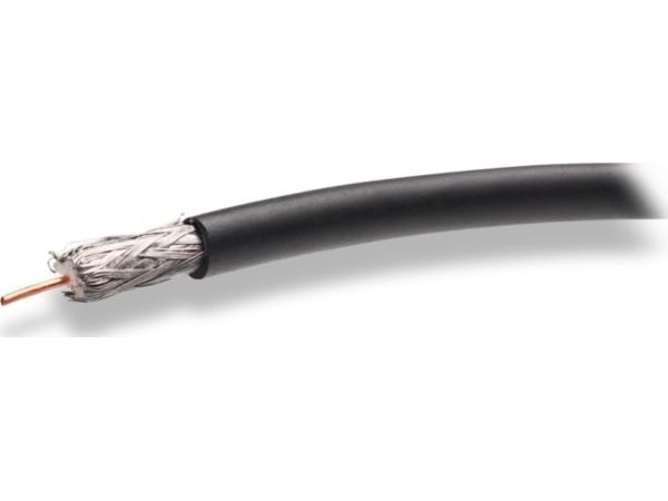 Conotech konsentrisk kabel NS100 TRI, svart - rull 100 m