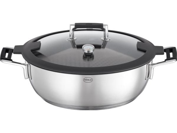 Roesle ROESLE gryte for matlaging i damp med lokk 28 cm Silence PRO