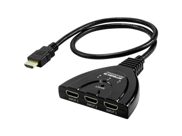 SpeaKa Professional SP-HDSW-200 HDMI-switch 3 porter 8K UHD-kompatibel 7680 x 4320 SpeaKa Professional SP-HDSW-200 HDMI-switch 3 porter 8K UHD-kompatibel 7680 x 4320