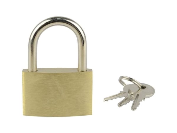 Brüder Mannesmann M 413-35 hengelås 32 mm ulike gullgul nøkkellås