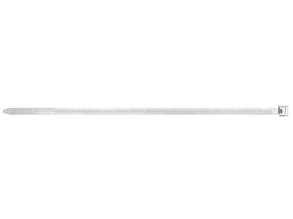Fischer BN 3.6 x 150, Kaksiaukkoinen johdinside, Nailon, Läpinäkyvä, -10 - 85 °C, 15 cm, 3,6 mm