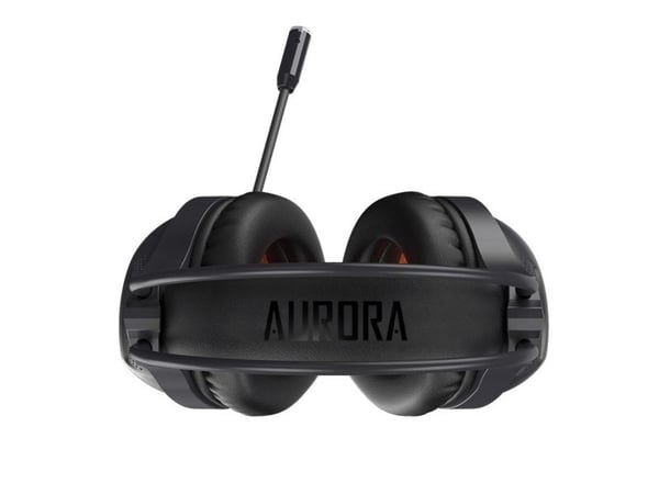 iBOX Aurora X3 - Headset - fullstorlek - kabelansluten - 3,5 mm kontakt - svart, röd