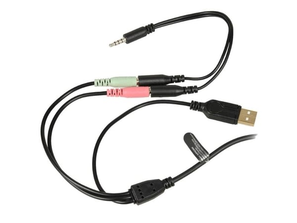 iBOX Aurora X3 - Headset - fullstorlek - kabelansluten - 3,5 mm kontakt - svart, röd
