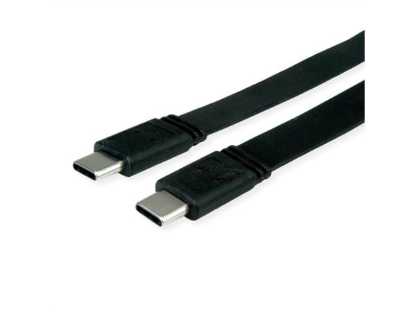 VALUE 11.99.9085, 0,5 m, USB C, USB C, USB4 Gen 3x2, 40 Gbit/s, Sort
