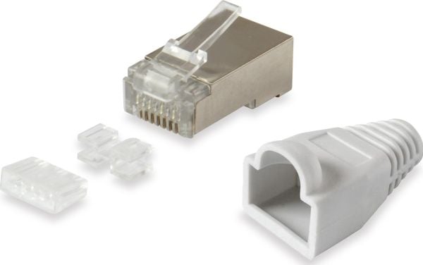 Equip 121181, RJ45, Sølv, ABS syntetisk, Metall, Cat6, Gull, CE