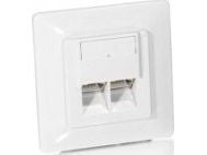 Equip 125725, RJ-45, 5e, Valkoinen, Polykarbonaatti (PC), -40 - 80 °C, 80 mm