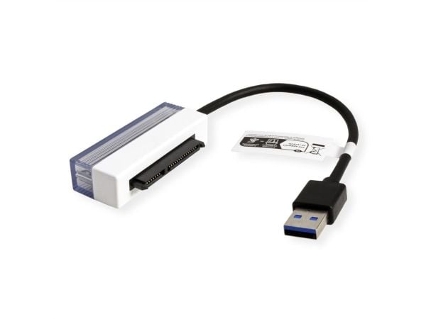 VALUE 12.99.1062, USB A, SATA, 0,15 m, Svart