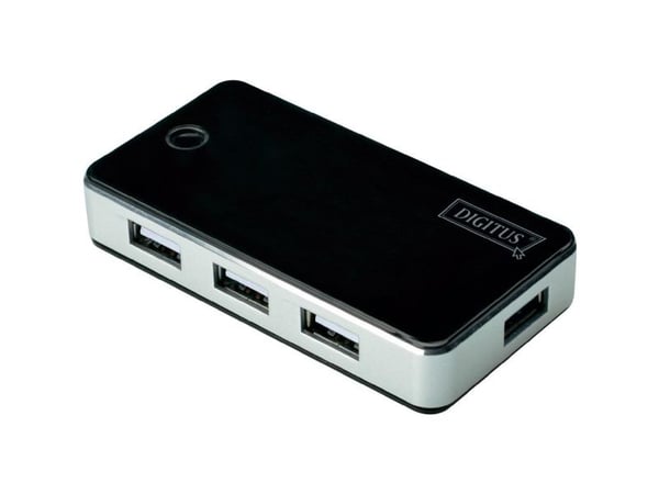 DIGITUS DA-70222 - Hub - 7 x USB 2.0 - stasjonær