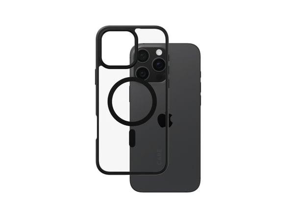 PanzerGlass CARE™ by ® Urban Combat Case Transparent w. Black Frame & MagSafe iPhone 16 Pro Max, Suojus, Apple, Apple - iPhone 16 Pro Max, musta