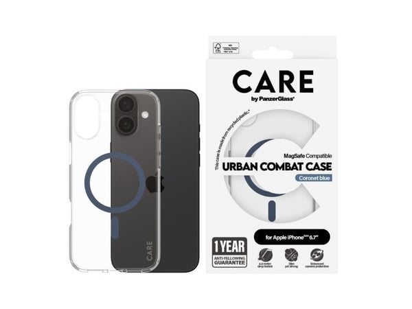 CARE by PanzerGlass Urban Combat - bakdeksel til mobiltelefon - MagSafe-kompatibilitet - termoplastisk polyuretan (TPU), polykarbonat (PC), oleofob...