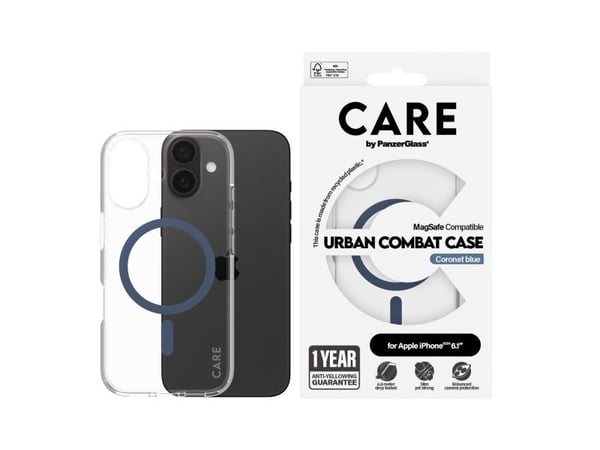 CARE by PanzerGlass Urban Combat - Baksidedeksel for mobiltelefon - MagSafe-samsvar - oleofobisk belegg, termoplast-polyuretan (TPU), polykarbonat ...