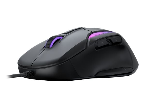 Turtle Beach Kone II - Mus - ergonomisk - optisk - 7 knapper - kablet - USB - svart
