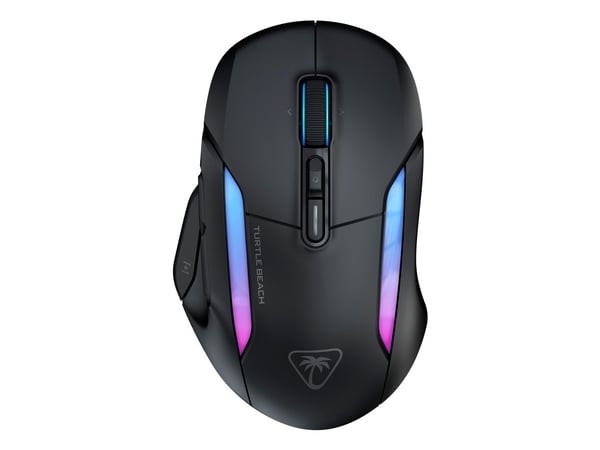 Turtle Beach Kone II Air - Mus - ergonomisk - optisk - 8 knapper - trådløs, kablet - Bluetooth, 2.4 GHz - svart