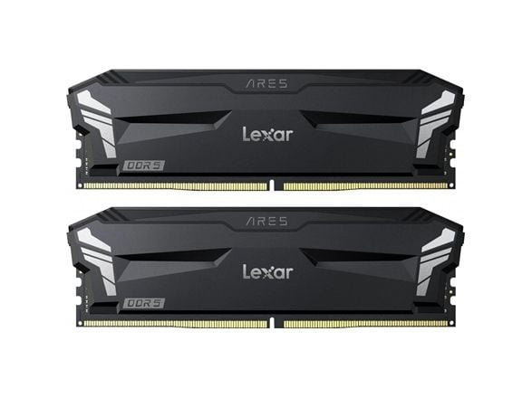 Lexar ARES OC - DDR5 - sett - 32 GB: 2 x 16 GB - DIMM 288-pin - 6000 MT/s / PC5-24000 - CL32 - 1.35 V - ikke-bufret - on-die ECC