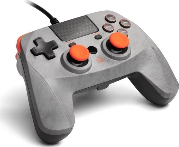 Snakebyte GAME:PAD 4 S ROCK (PS4), Joystick/Styrepinne, Playstation, Menyknapp, Analog/digital, Trådløs, Grå