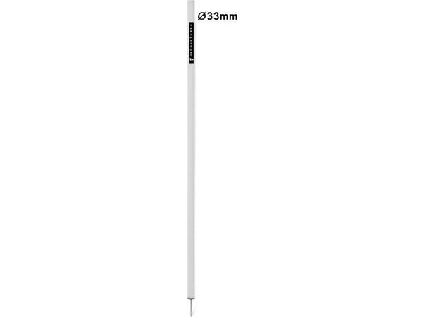 YakimaSport trenings- og slalomstang ELITE 33 mm 170 cm, hvit