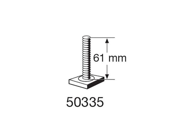 Thule T-SPOR skrue M6X61 - 20X20MM Firkant