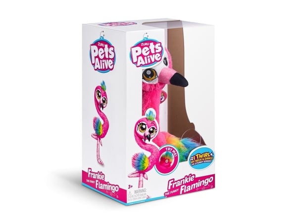 ZURU Pets Alive Frankie the Funky Flamingo tanssiva flamingolelu, 3 laulua