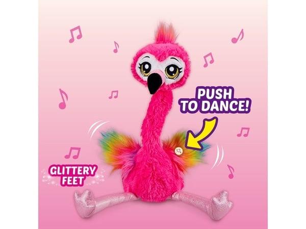 ZURU Pets Alive Frankie the Funky Flamingo dansende flamingoleke, 3 sanger