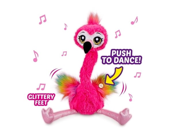 ZURU Pets Alive Frankie the Funky Flamingo dansende flamingoleke, 3 sanger