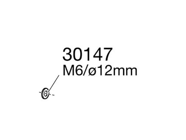 Thule tasolevy m6 ø12 musta