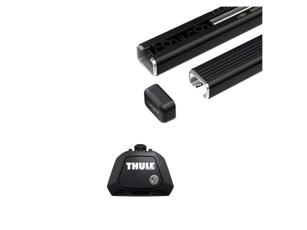 Thule Squarebar Evo kattotelinepaketti kaiteelle 118cm