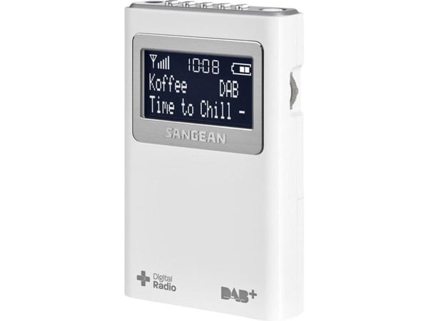 Sangean-DPR-39 - Bærbar DAB-radio - hvit