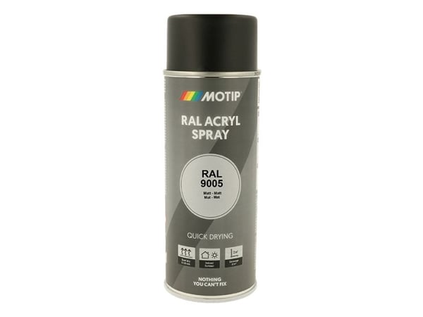 Motip Ral 9005 matt deep black