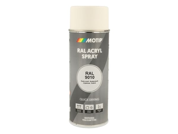 Motip Ral 9010 satin matt pure white