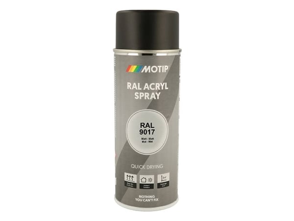Motip Ral 9017 matt traffic black