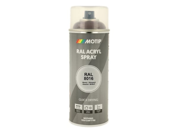 Motip Ral 8016 high gloss mahogany brown