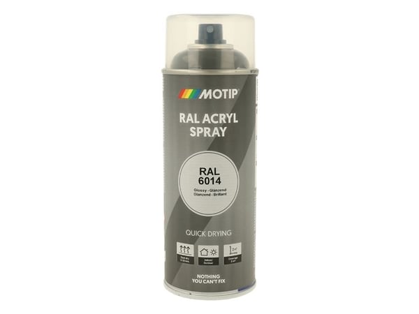 Motip Ral 6014 high gloss gulgrön