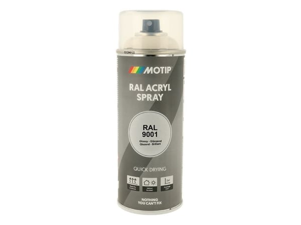 Motip Ral 9001 högblank krämvit
