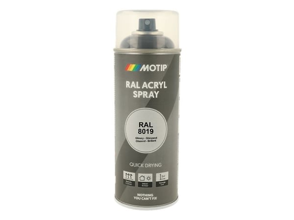 Motip Ral 8019 high gloss grey brown