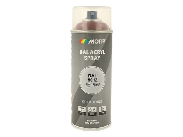 Motip Ral 8012 high gloss red brown