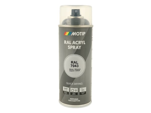 Motip Ral 7043 high gloss traffic grey b