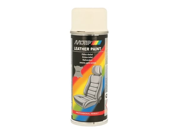 Motip læder og vinyl maling RAL9010 200ml Motip læder og vinyl maling RAL9010 200ml