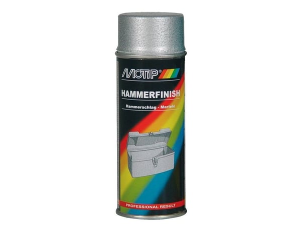 Motip Hammerlak spray sølv 400ml.