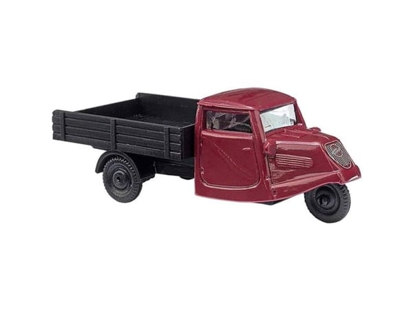 Busch 89103 H0 lastebilmodell Tempo trehjul bordeaux