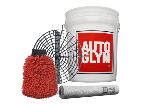 Autoglym Wash Kit, jossa on ämpäri ja hiekanerotussuojus