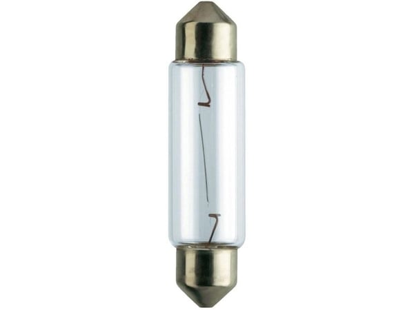 Philips Vision 12866B2 Tradisjonelle kupé- og signallyspærer, 10 W, 12 V, Festoon T10.5x43, 2 stykker