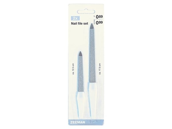 Neglefil sæt m. to 12,5/17,5 cm