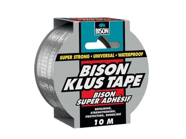 BISON, Gaffatape grå, heavy duty, 10m,