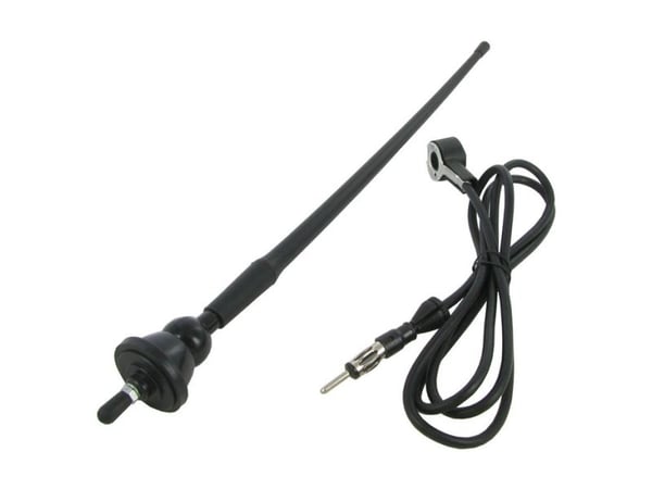 Connects2 Kort gummiantenne - 40cm, 10mm hul din stik