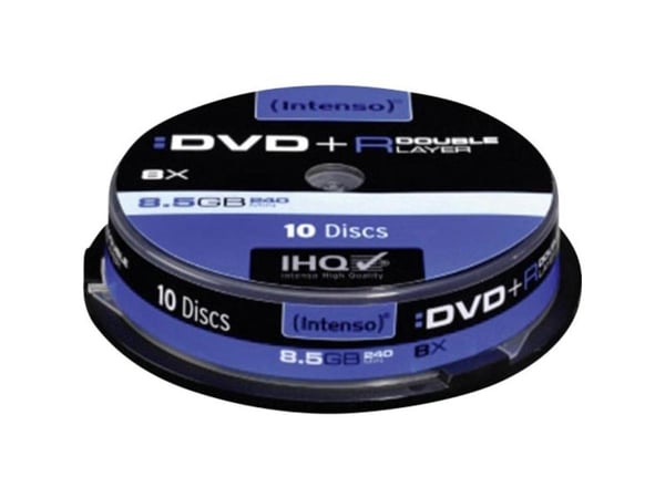 Intenso - 10 x DVD+R DL - 8.5 GB 8x - spindel