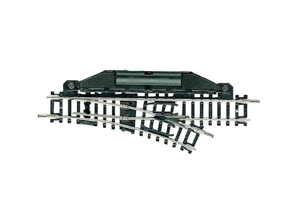 Fleischmann skinne 22251 (uten ballast) spor, elektrisk, høyre, 104,2 mm 24°, 194,6 mm Fleischmann skinne 22251 (uten ballast) spor, elektrisk, høyre, 104,2 mm 24°, 194,6 mm