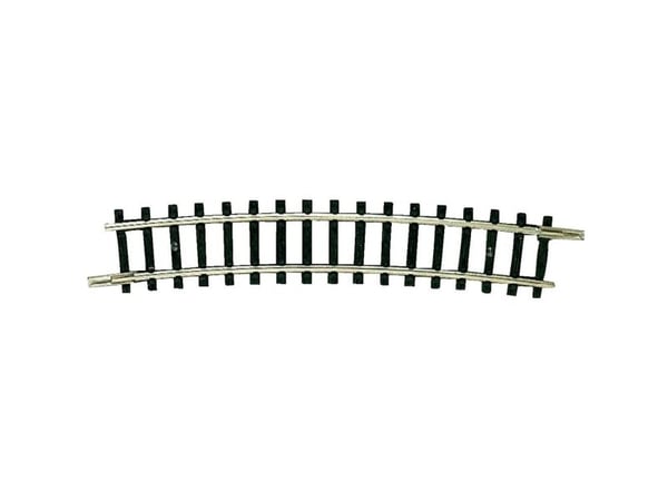 Fleischmann skinnestykke 22225 N (uten ballast) buet spor 15° 329 mm