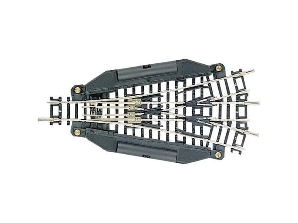 Fleischmann skinne 22247 (uten grus) treveis sporveksel, elektrisk 112,6 mm 15° 362,6 mm