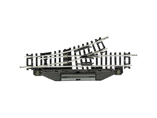 Fleischmann N-skinne (uten pukk) spor, elektrisk, venstre 104,2 mm 24° 194,6 mm