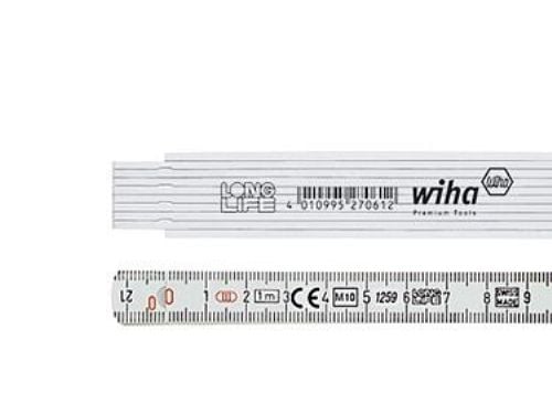 Wiha 27061, Glasfiber, Metrisk, cm, mm, Grå, 1 m, 13 mm
